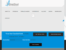 Tablet Screenshot of hotelsilvercloud.com
